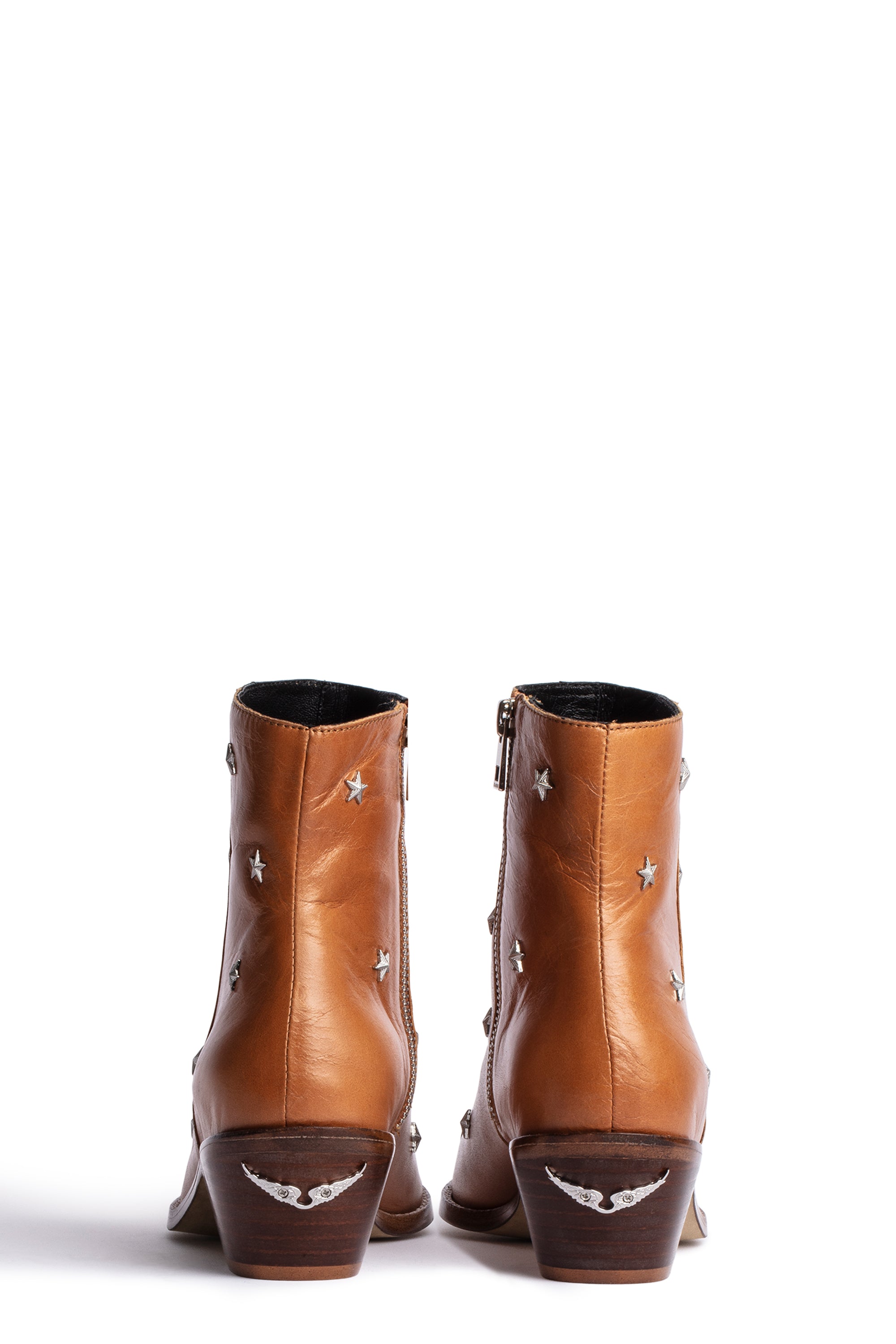 Tyler Vintage Stars leather boots - Tawny