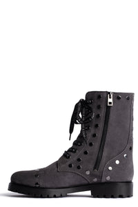 ZHORS LIGNE STREET JOE SUEDE + FLAT STUDS