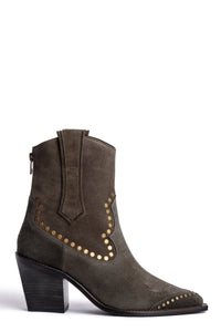 ZHORS KHAKI LINE CARA HIGH SUEDE