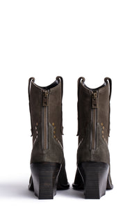 ZHORS KHAKI LINE CARA HIGH SUEDE