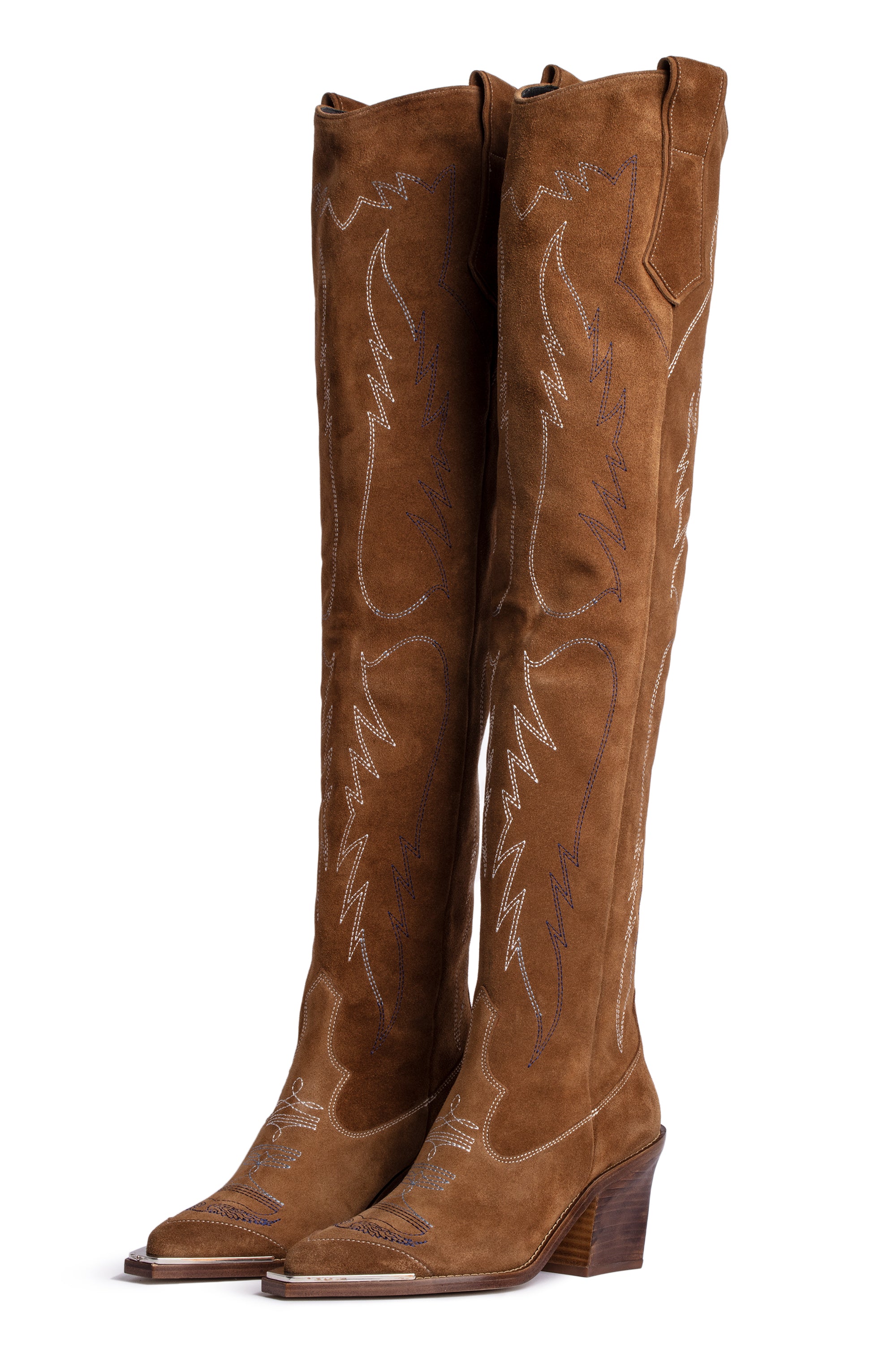 ZHORS LIGNE COGNAC CARA HIGH + SUEDE