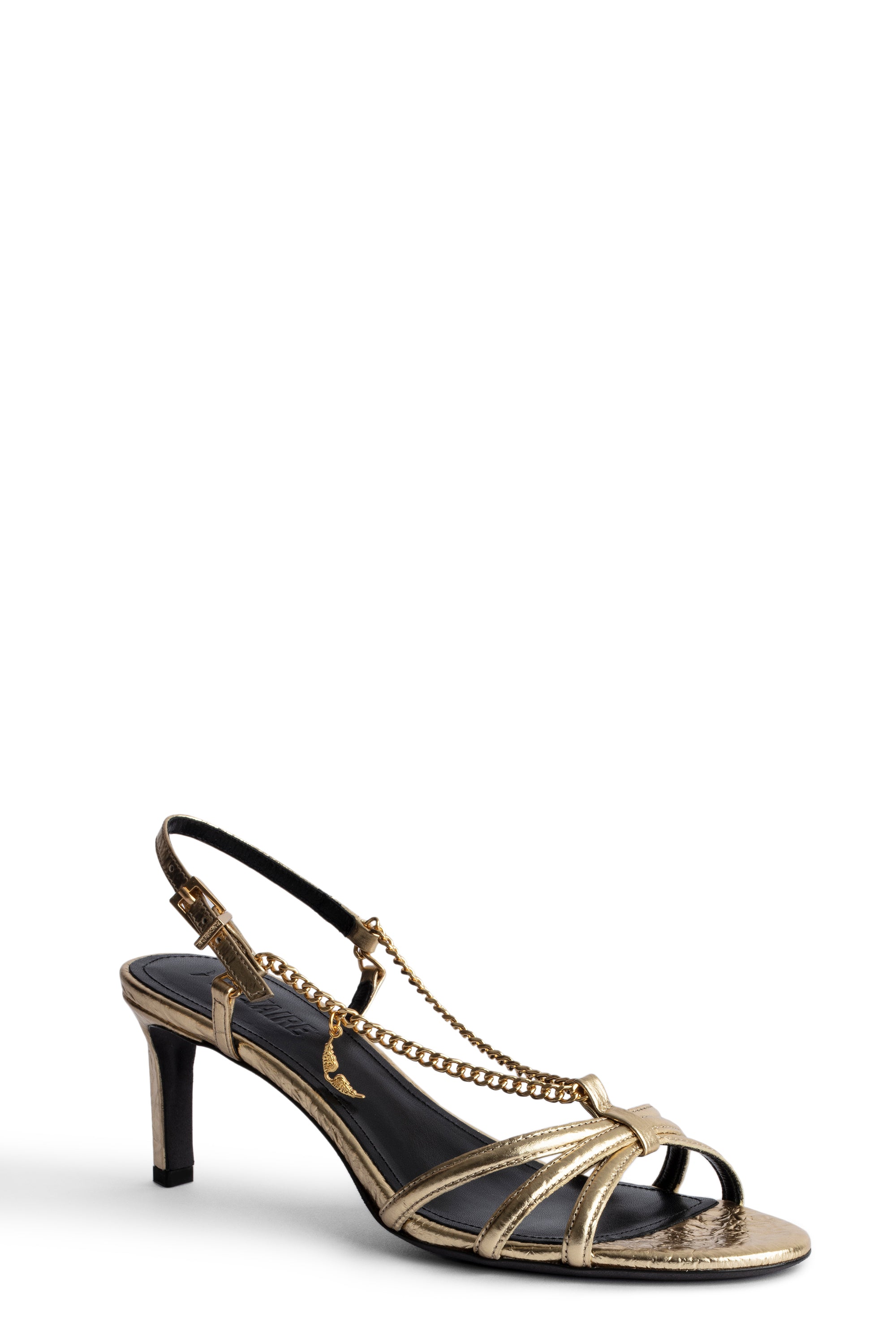 Sleepless sandals in leather - Gold