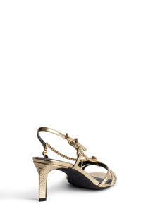 Sleepless sandals in leather - Gold