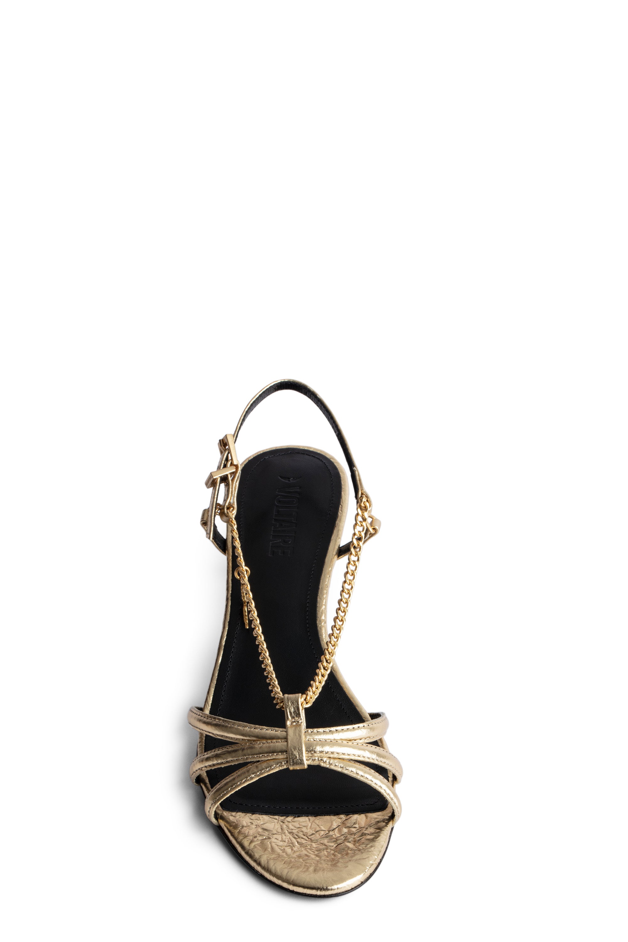 Sleepless sandals in leather - Gold