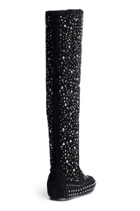 Santa leather boots - Black
