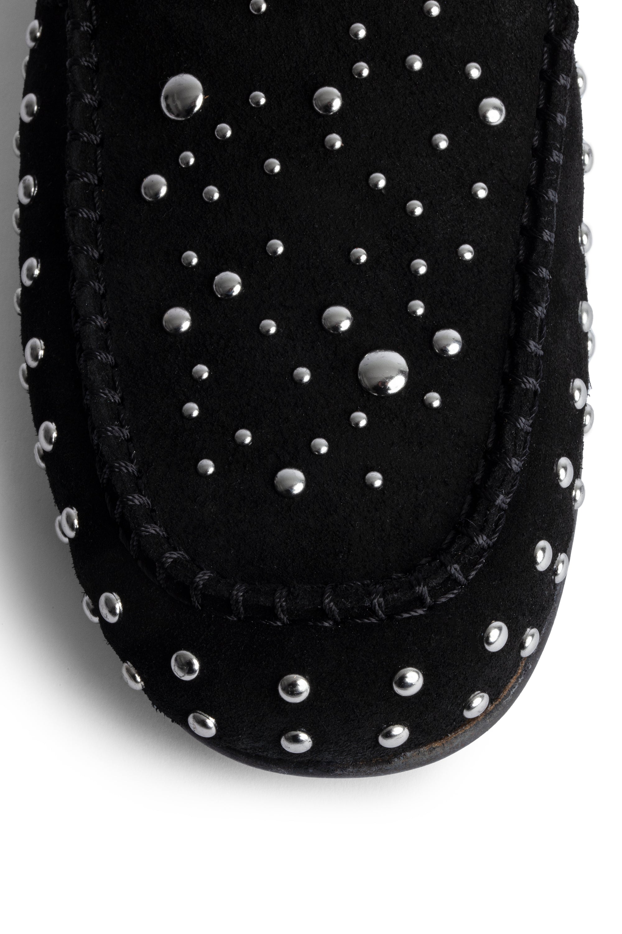 Leather Sleeper Mules - Black