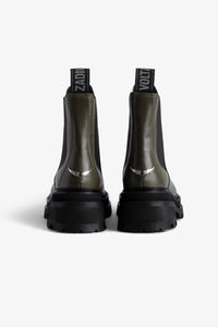 Ride leather Chelsea boots - Military