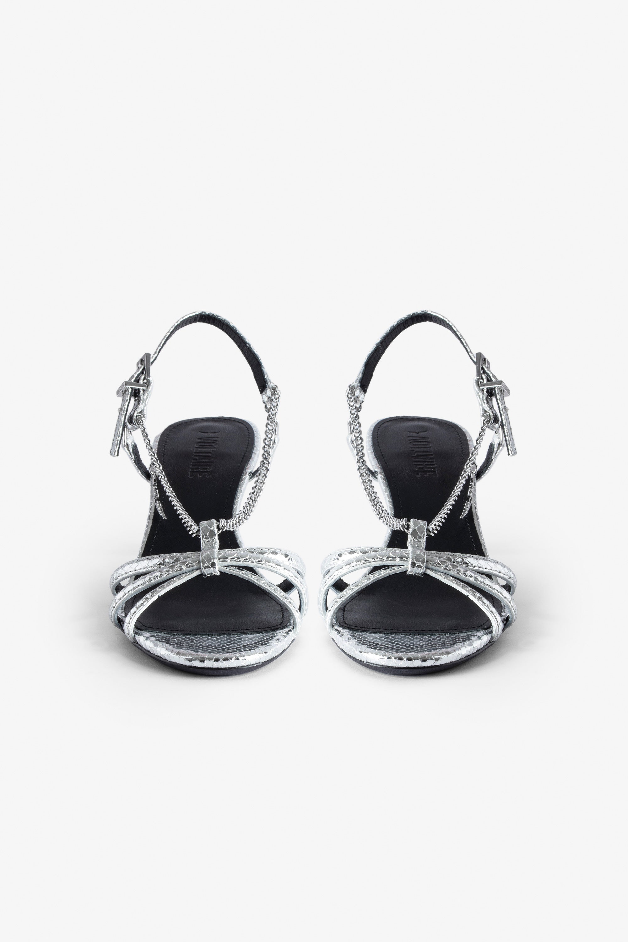 Sandales Sleepless en cuir - Silver