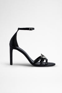 Amee Wing pumps in leather - Black