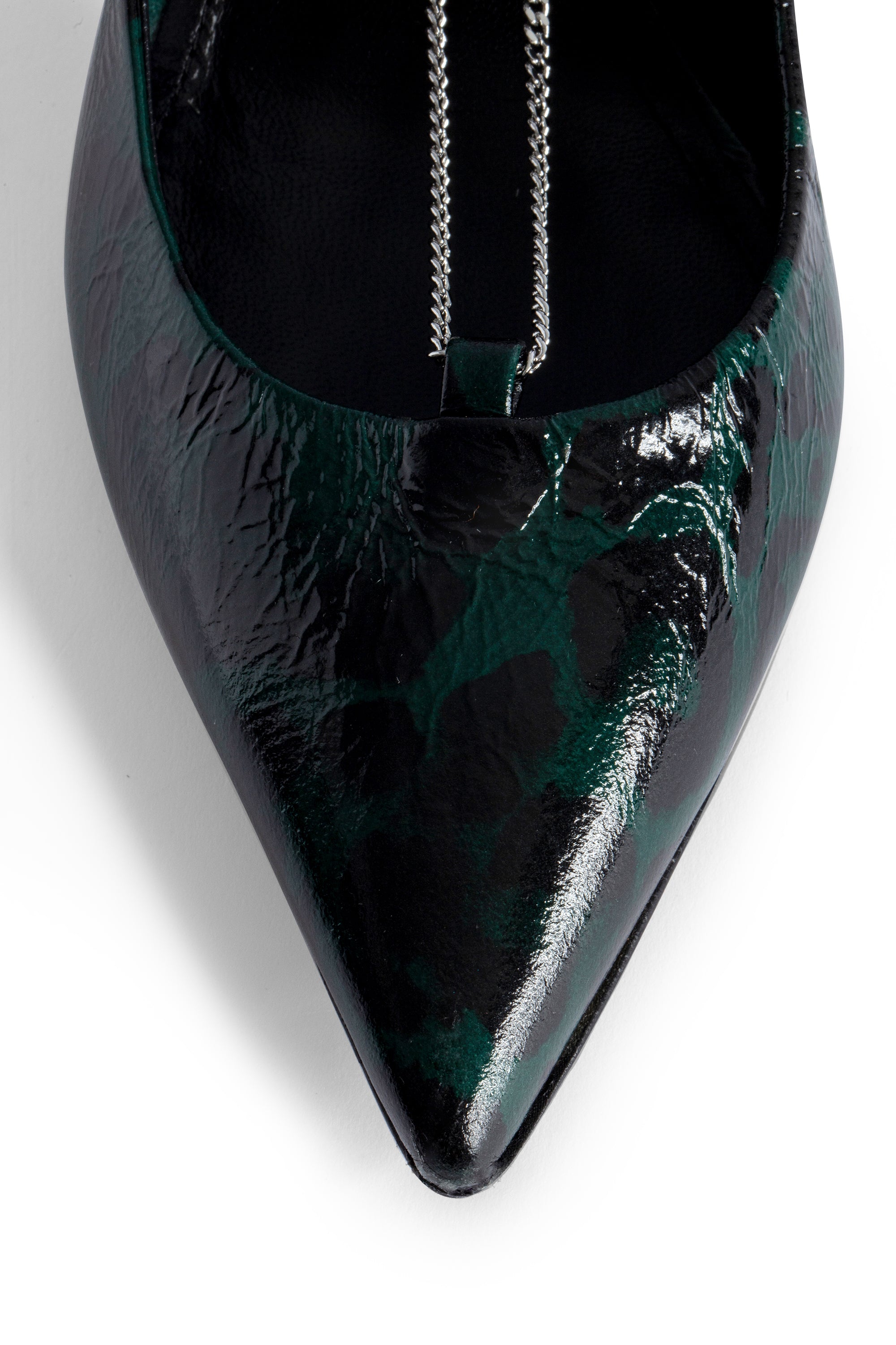 First Night pumps in leather - Abyss
