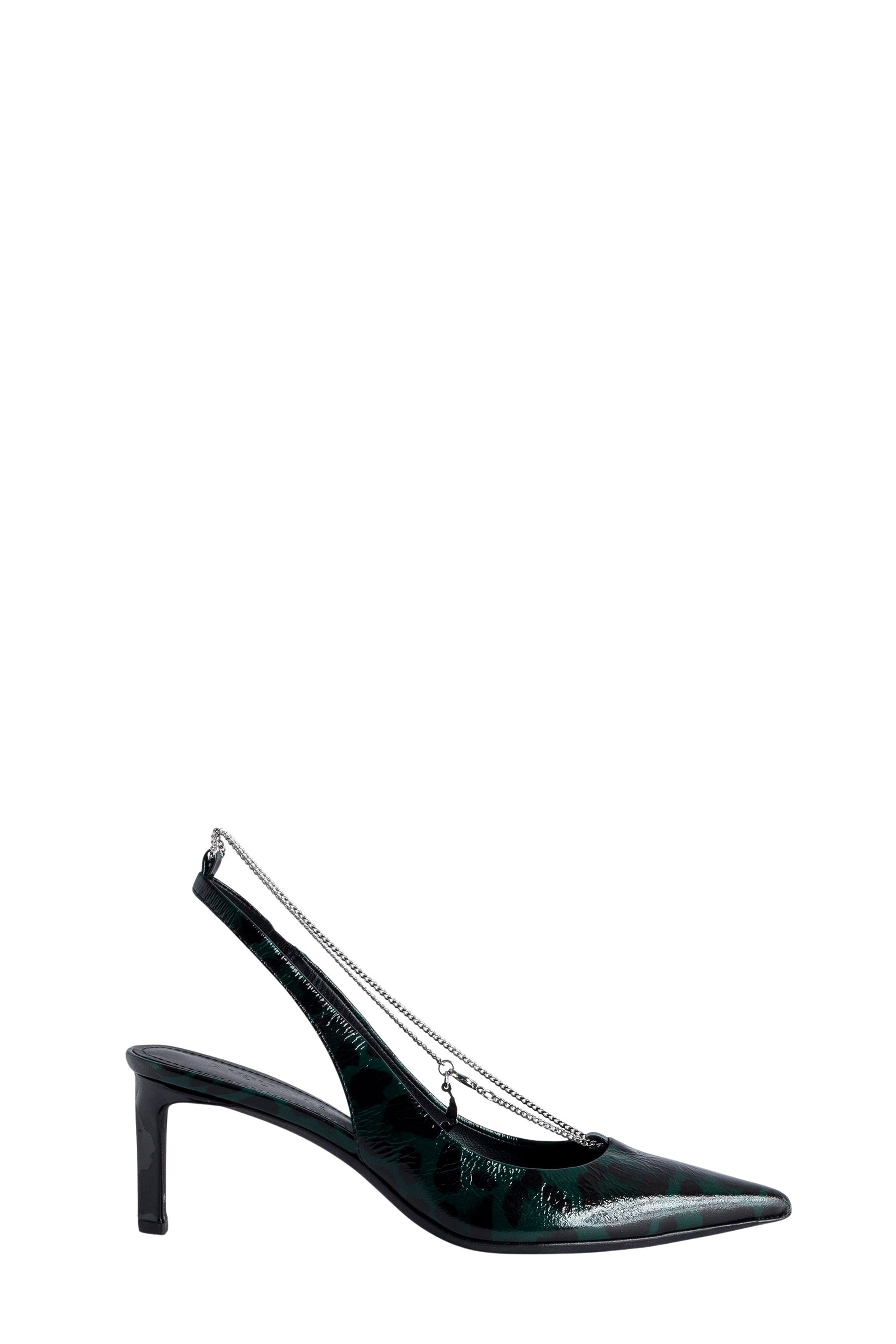 First Night pumps in leather - Abyss