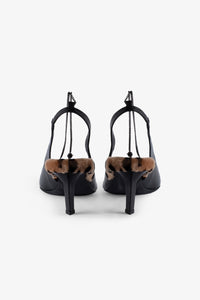 First Night pumps in leather - Black