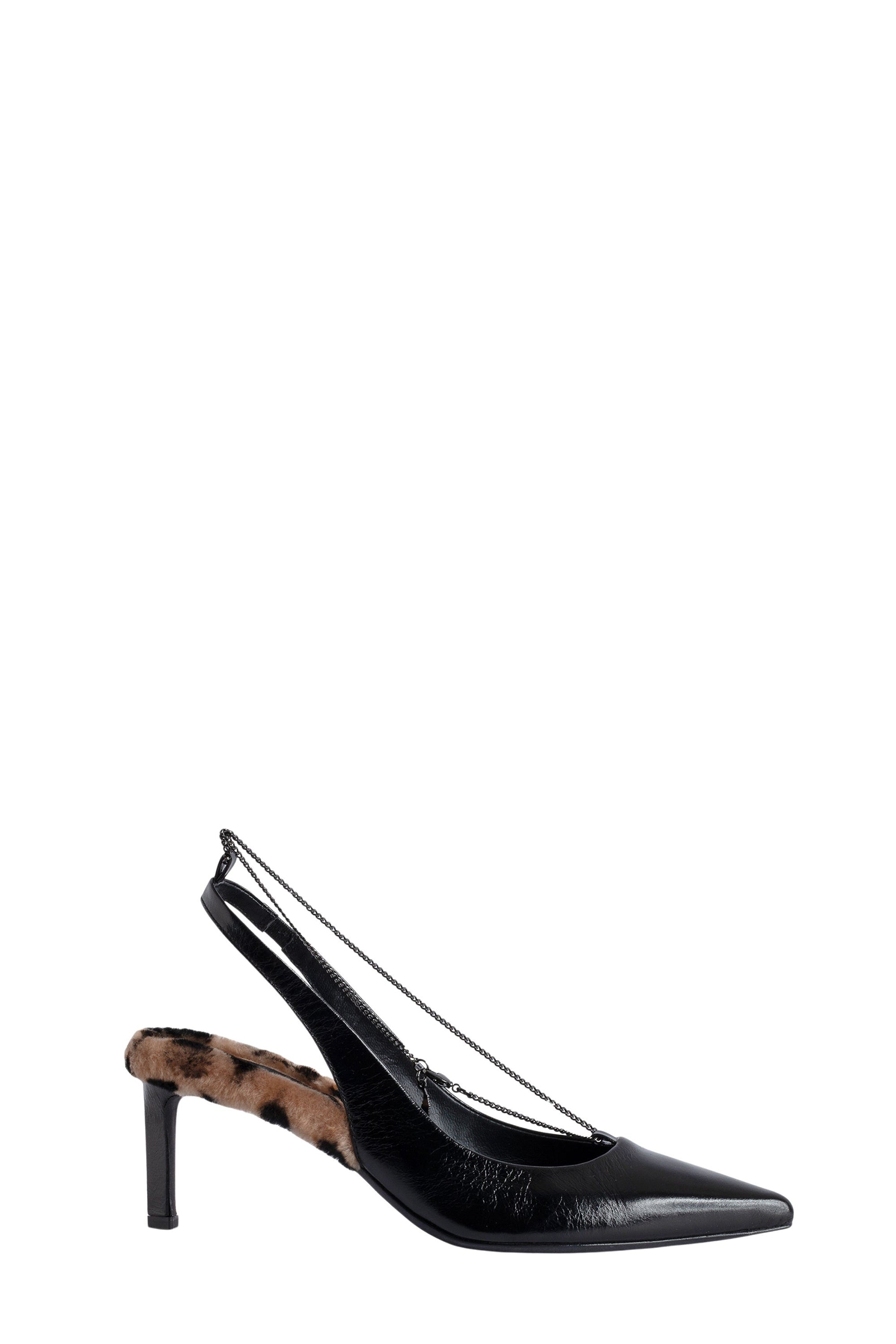 First Night pumps in leather - Black