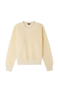 Blake round-neck fleece sweatshirt - Ecru