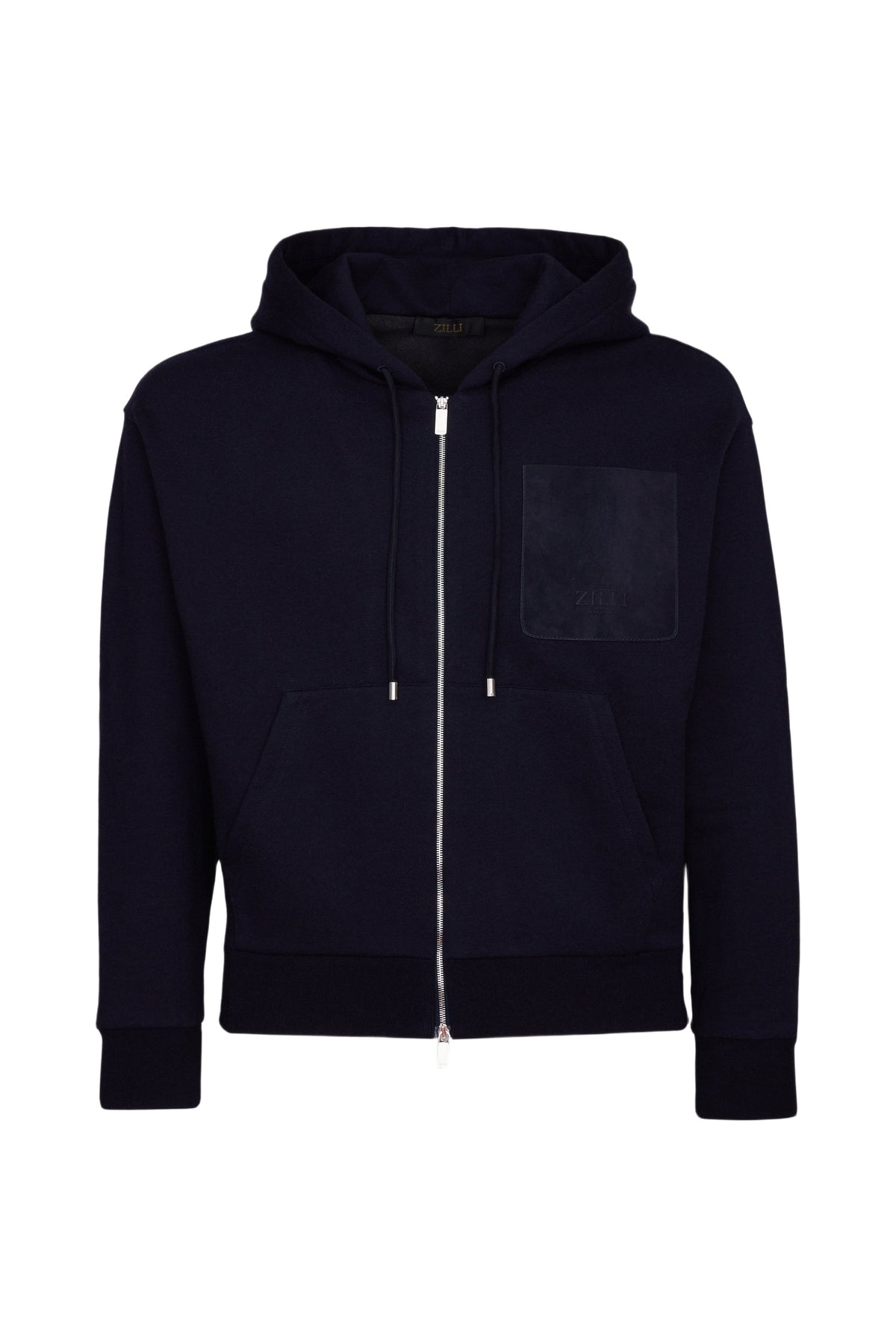 Polo à capuche zippé - Blue Navy