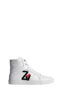 ZV" 1747 high-top leather sneakers - White