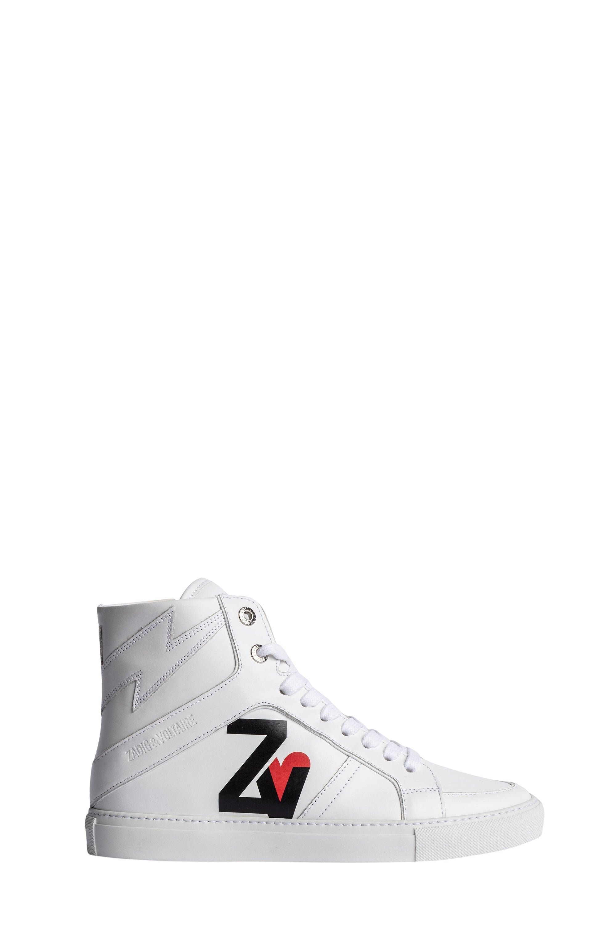 ZV" 1747 high-top leather sneakers - White