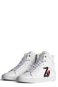 ZV" 1747 high-top leather sneakers - White