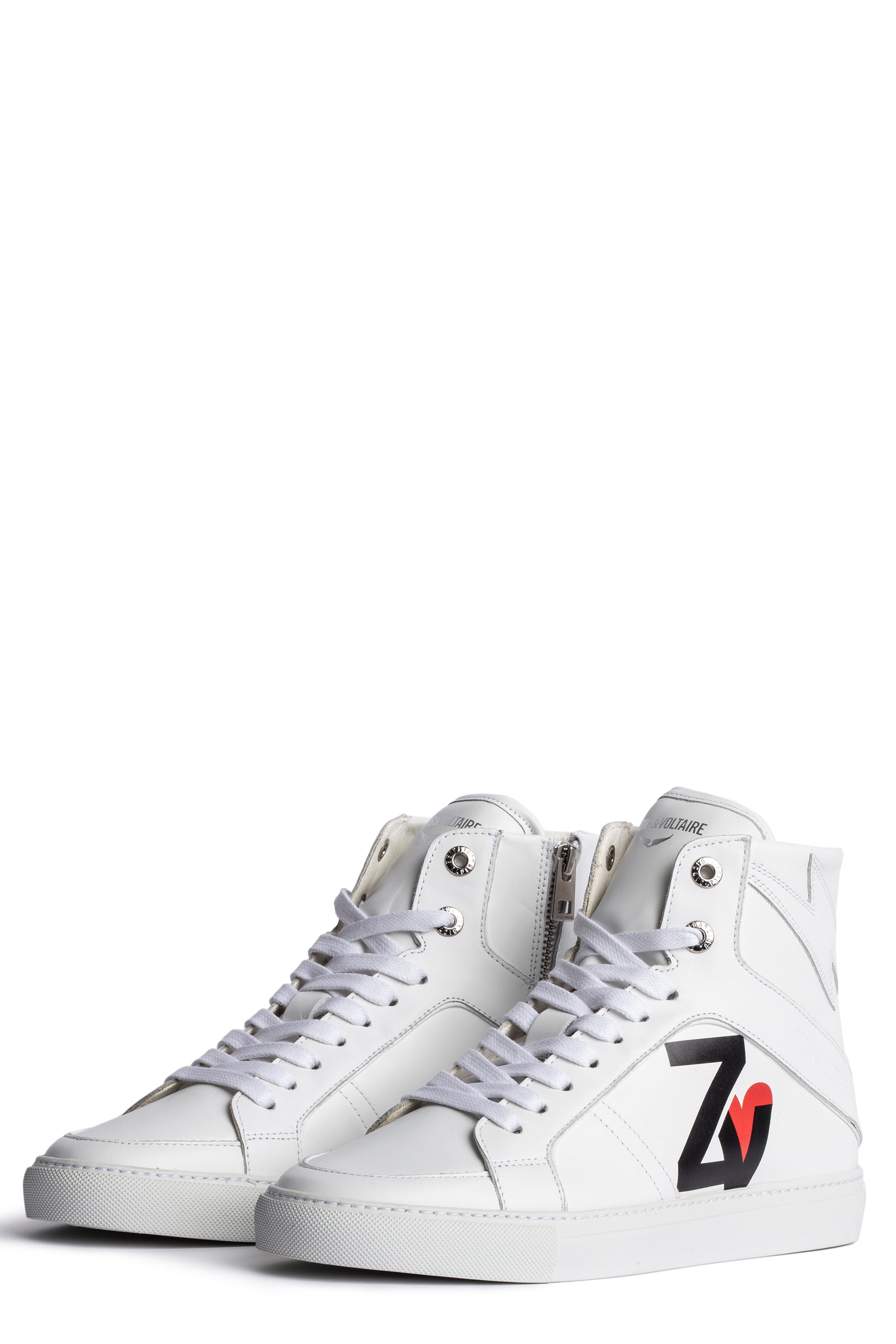 ZV" 1747 high-top leather sneakers - White