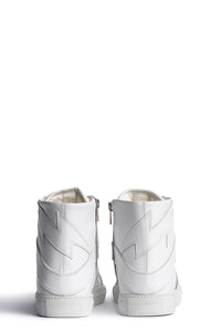 ZV" 1747 high-top leather sneakers - White