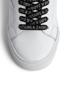 ZV1747" smooth leather trainers - White