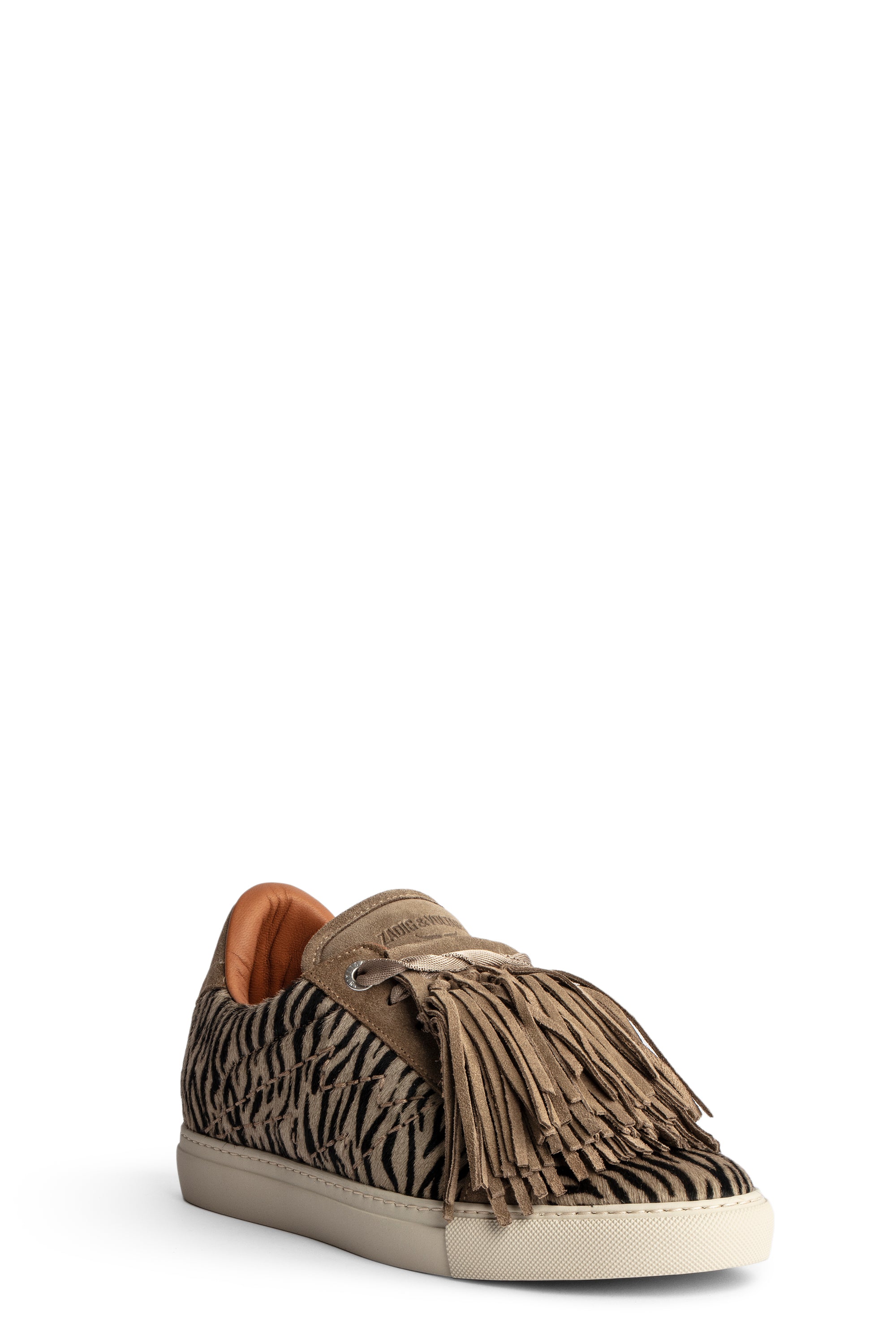 ZHORS LINE TAUPE ZV1747 ZEBRA PRINTED COWSKIN W