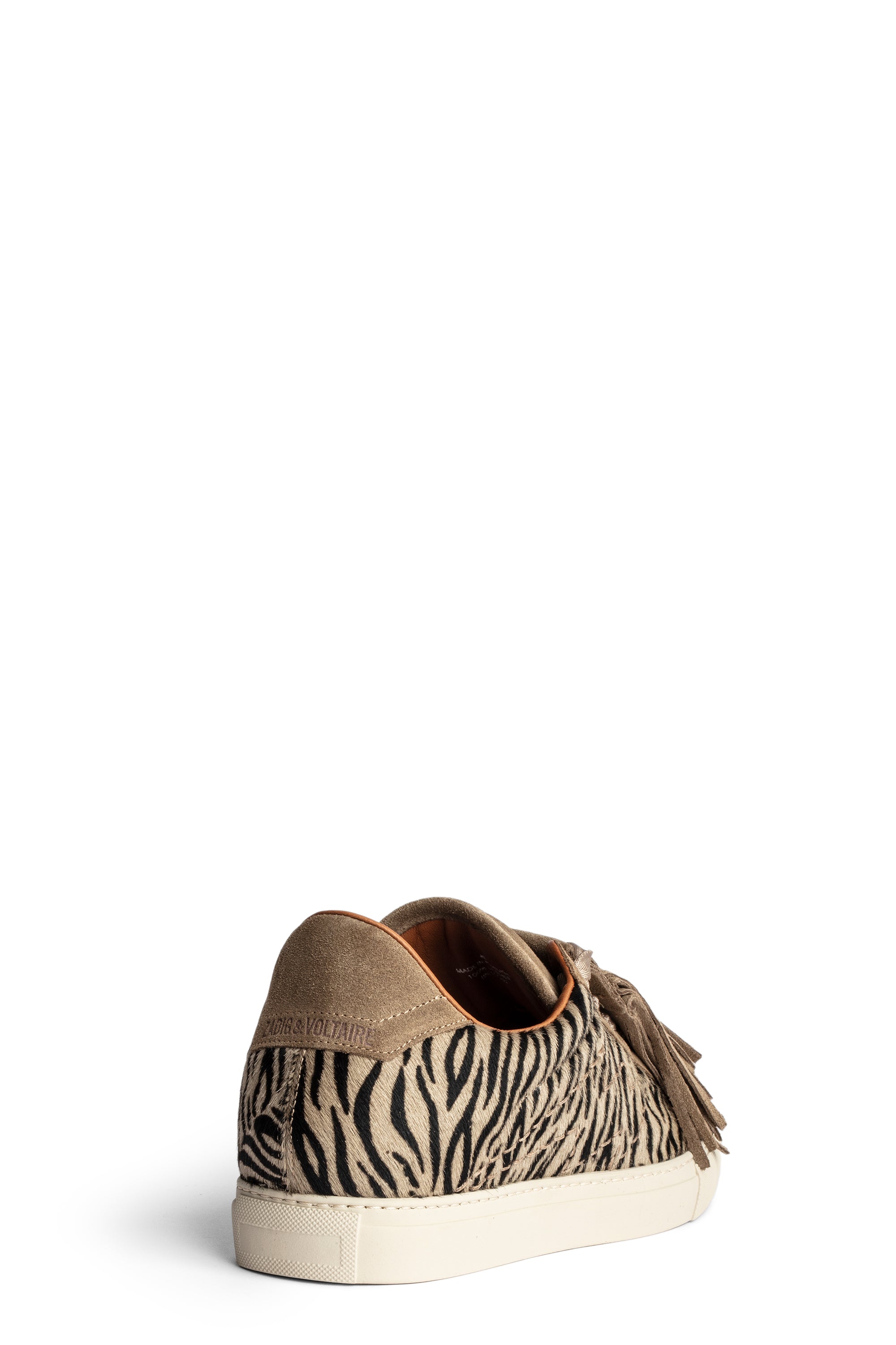 ZHORS LINE TAUPE ZV1747 ZEBRA PRINTED COWSKIN W