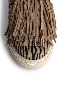 ZHORS LINE TAUPE ZV1747 ZEBRA PRINTED COWSKIN W