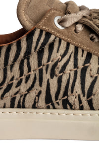 ZHORS LINE TAUPE ZV1747 ZEBRA PRINTED COWSKIN W
