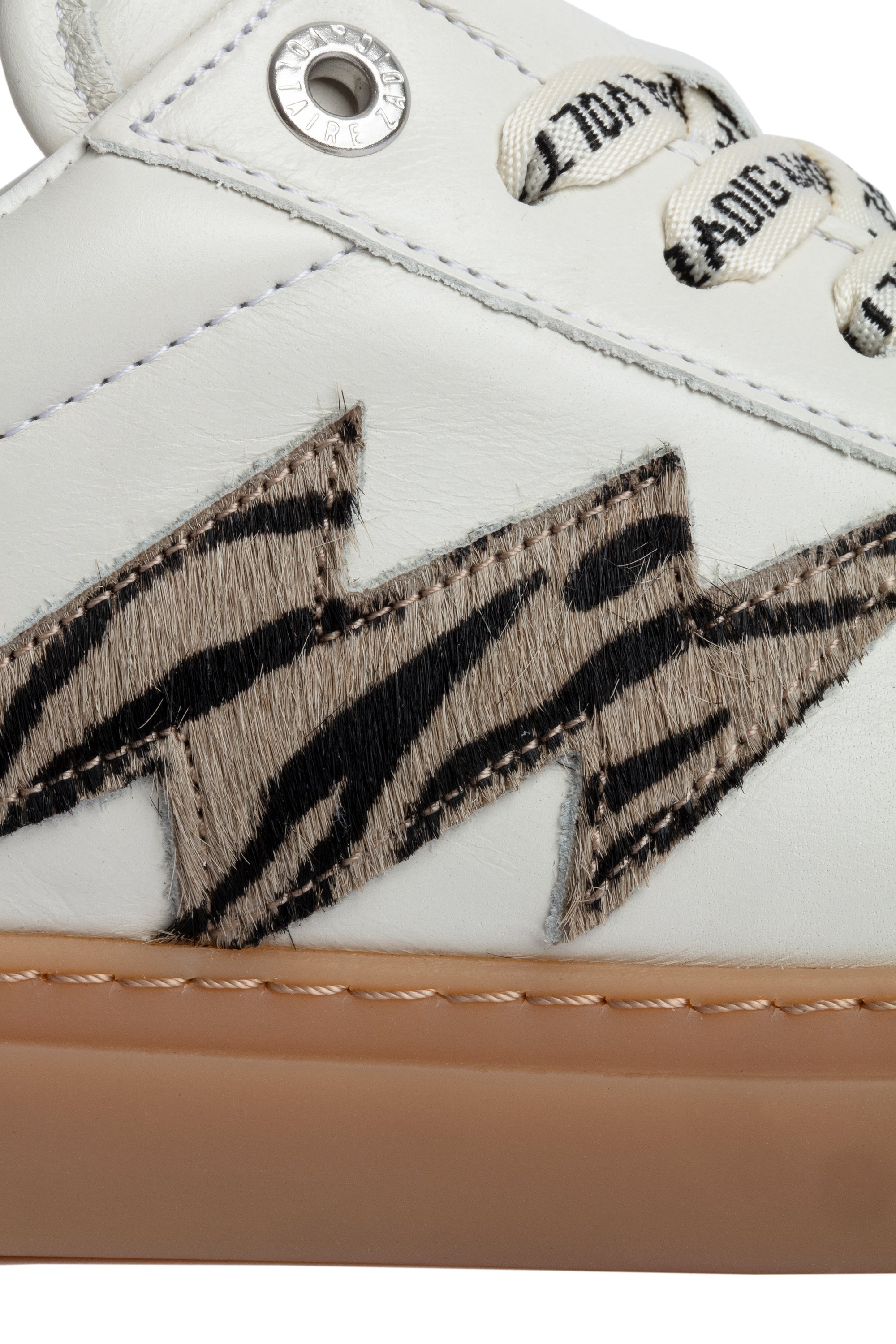 ZHORS LINE WHITE ZV1747 ZEBRA PRINTED COWSKIN W
