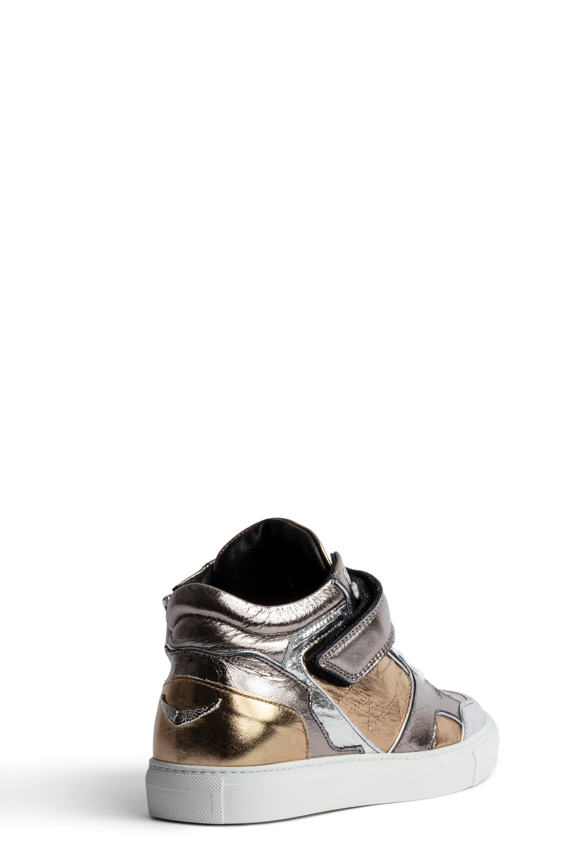 ZV" 1747 Mid Flash logo sneakers in leather - Silver