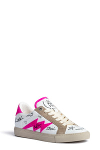 ZV" 1747 Charms Print logo sneakers in leather - Paradise