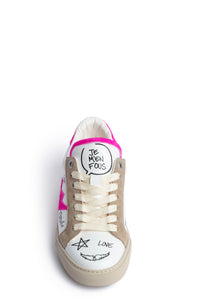 ZV" 1747 Charms Print logo sneakers in leather - Paradise