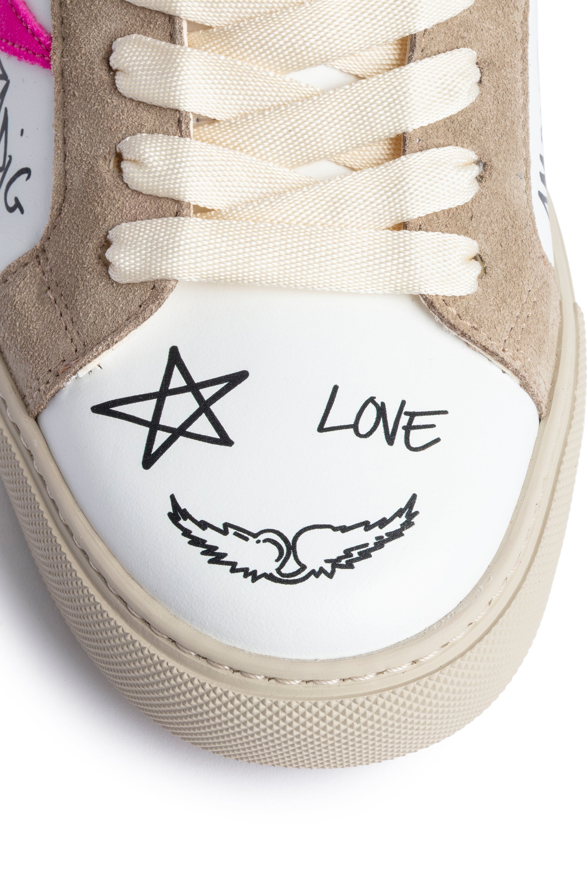 ZV" 1747 Charms Print logo sneakers in leather - Paradise
