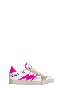 ZV" 1747 Charms Print logo sneakers in leather - Paradise