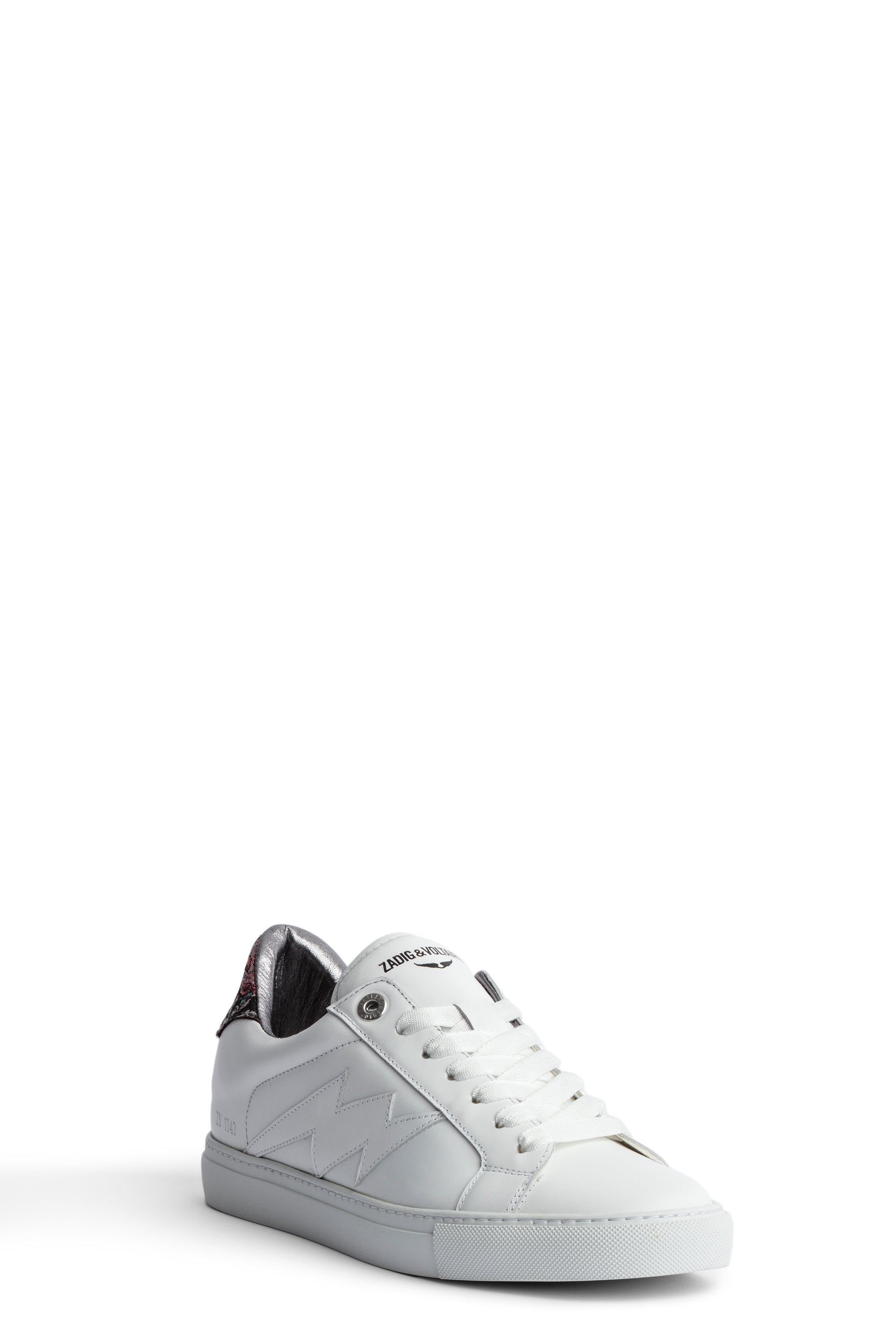 Sneakers basses en cuir à logo " ZV" 1747 La Flash - Blanc