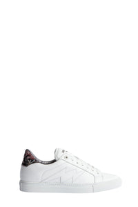 Sneakers basses en cuir à logo " ZV" 1747 La Flash - Blanc