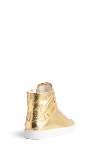 Sneakers montantes à logo " ZV" 1747 High Flash en cuir - Gold