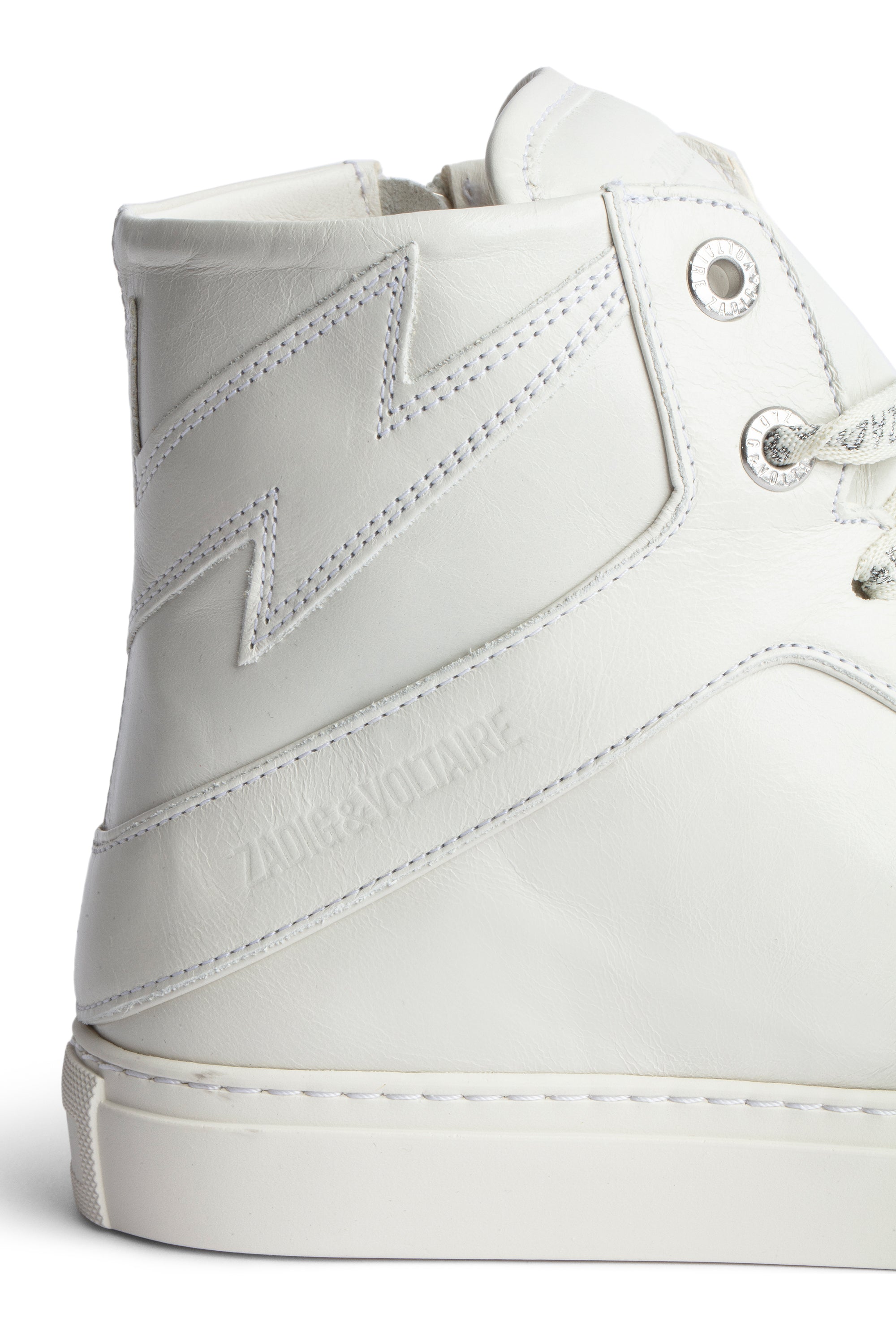 ZV" 1747 High Flash logo high-top sneakers in leather - Flash