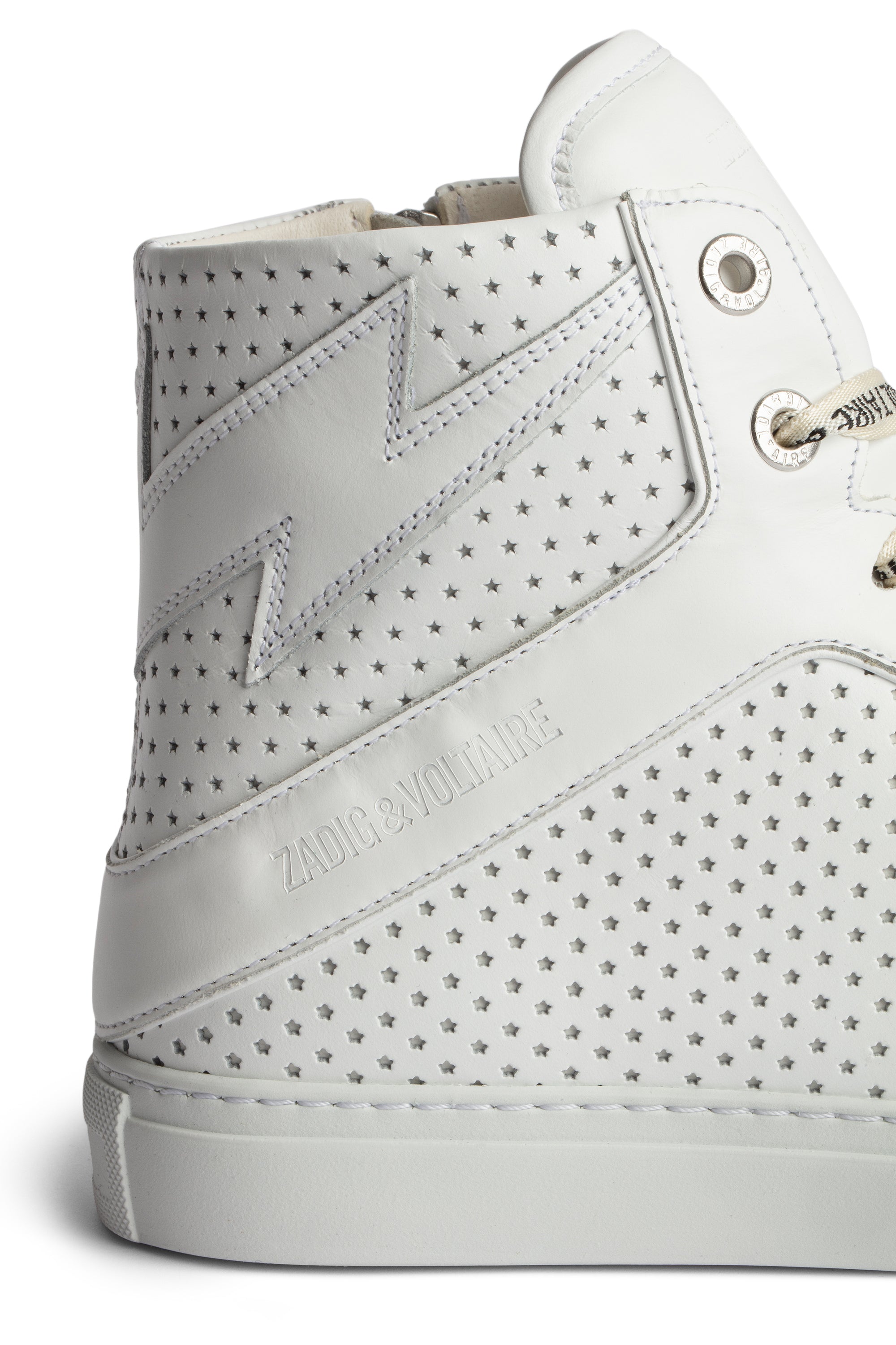 Sneakers montantes à logo " ZV" 1747 High Flash en cuir - Blanc