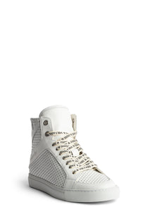 Sneakers montantes à logo " ZV" 1747 High Flash en cuir - Blanc
