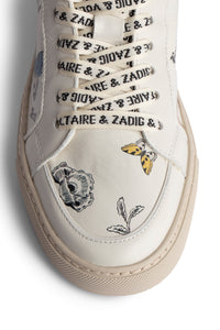 ZV" 1747 High Flash logo high-top sneakers in leather - Flash