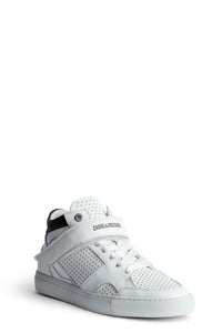 ZV" 1747 Mid Flash logo sneakers in leather - White
