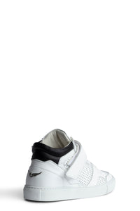 ZV" 1747 Mid Flash logo sneakers in leather - White