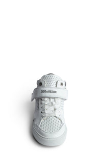 ZV" 1747 Mid Flash logo sneakers in leather - White