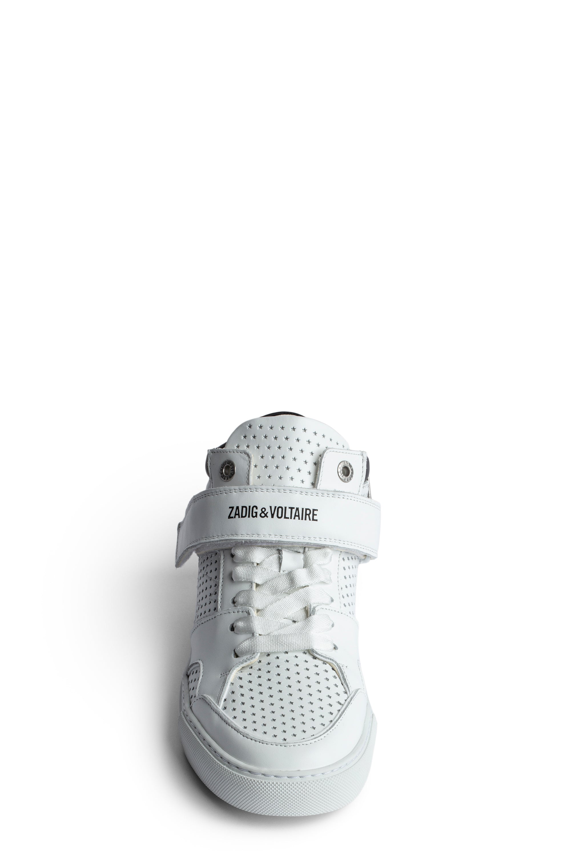 ZV" 1747 Mid Flash logo sneakers in leather - White