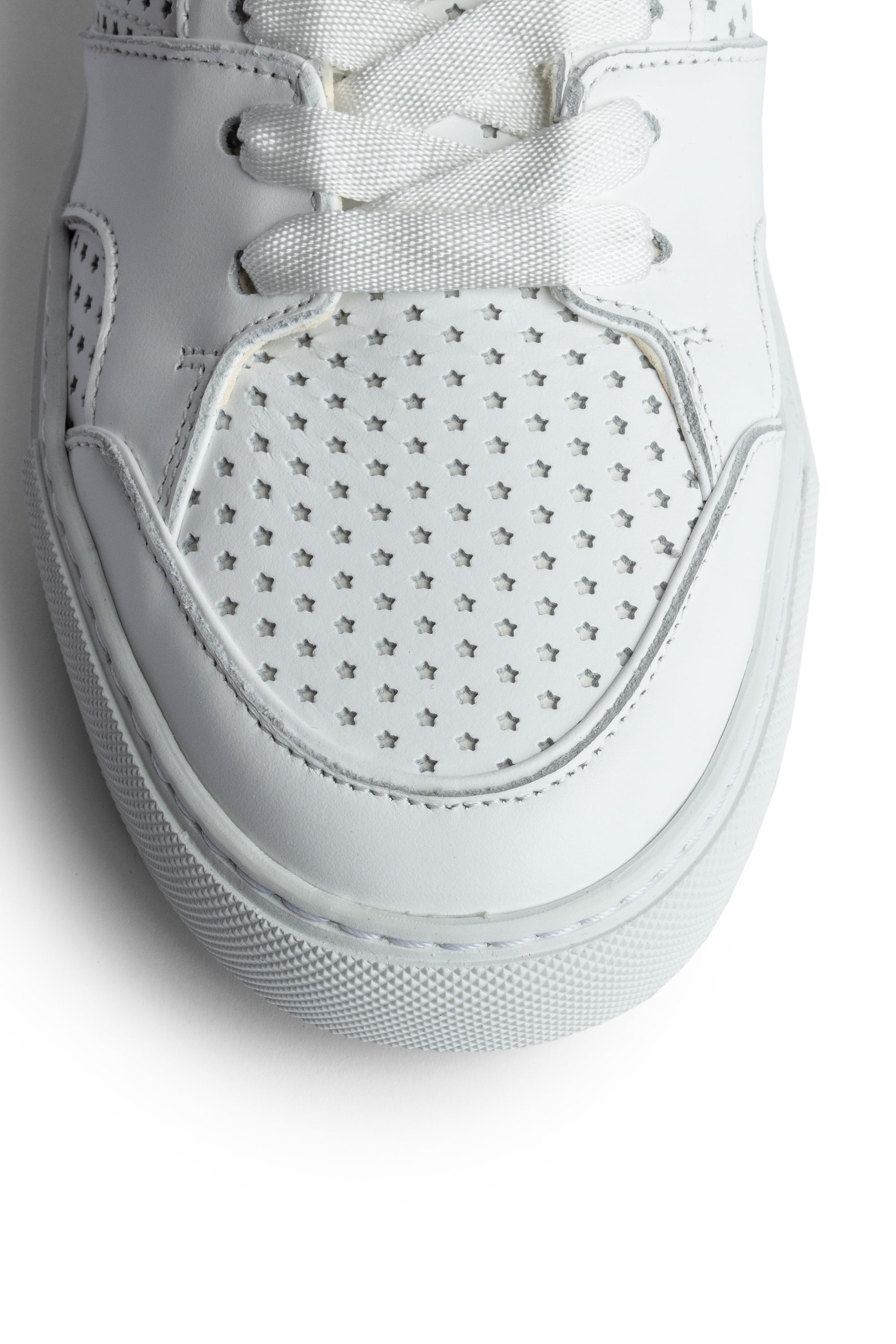 ZV" 1747 Mid Flash logo sneakers in leather - White