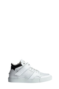 ZV" 1747 Mid Flash logo sneakers in leather - White