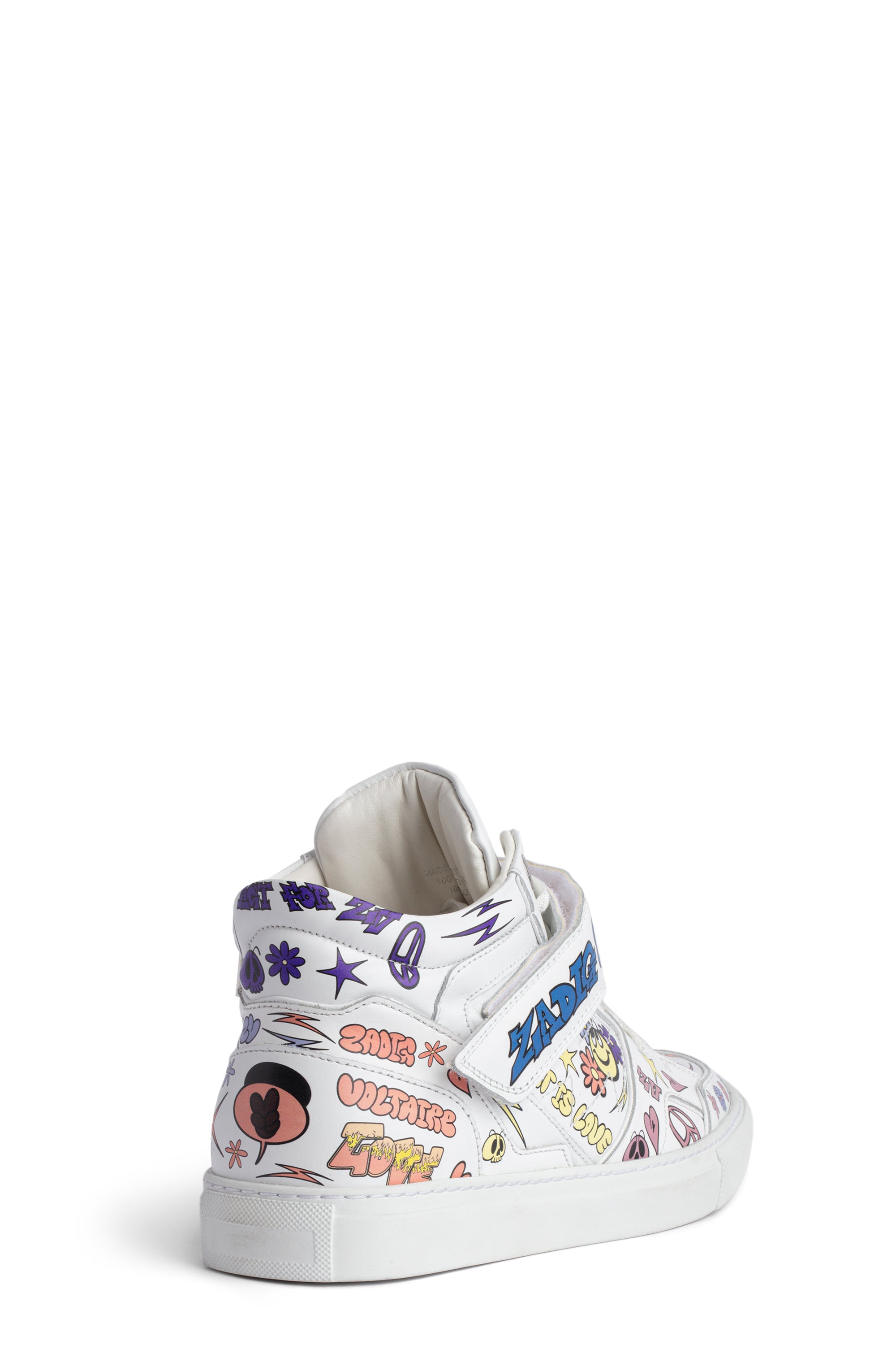 ZV" 1747 Mid Flash logo sneakers in leather - White