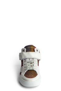 ZV" 1747 Mid Flash Sparkle logo sneakers - Gold